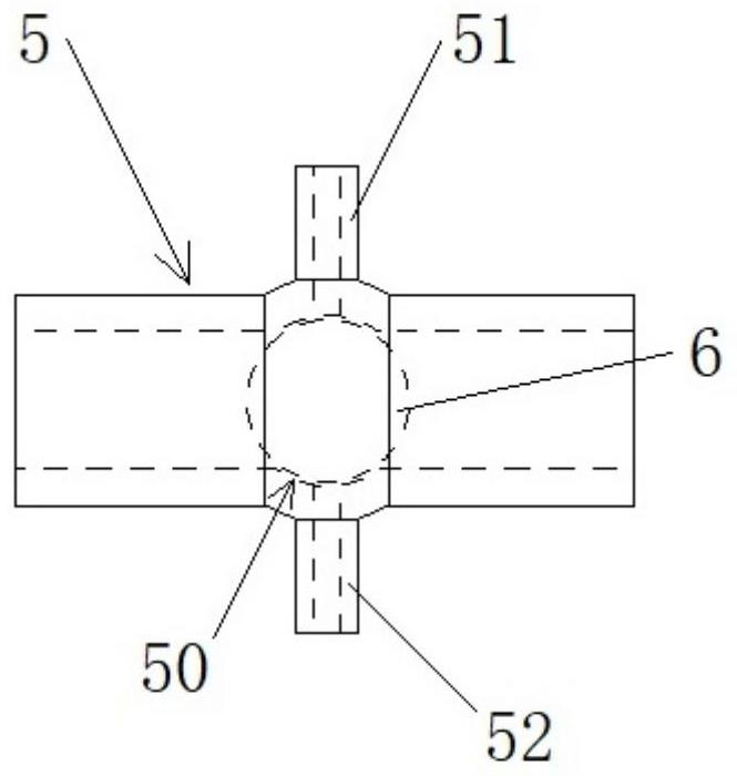 Pressure testing system of ship closed cabin and testing method of pressure testing system