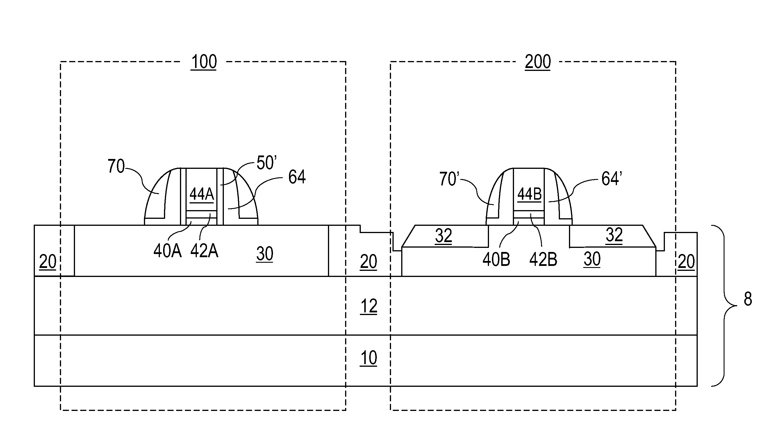 CMOS transistors with differential oxygen content high-k dielectrics