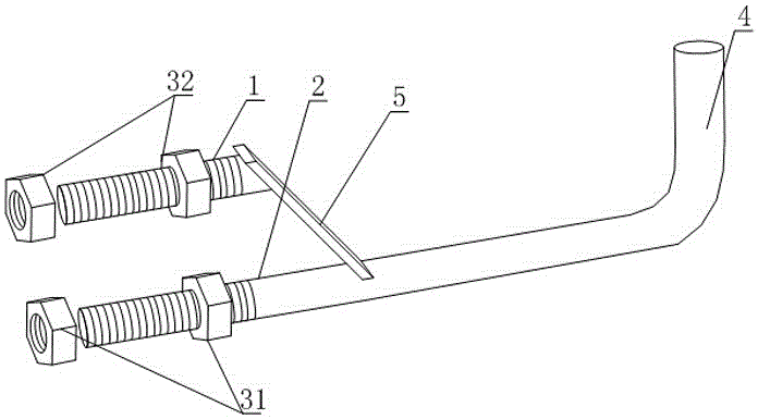 Iron tower foot supporting structure capable of improving standing stability of climbers