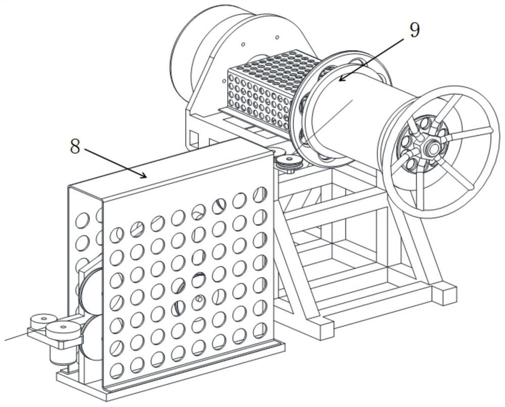 A vehicle-mounted optical cable laying device for coal mine roadway with automatic deployment