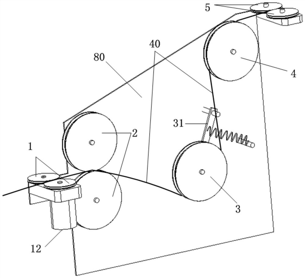 A vehicle-mounted optical cable laying device for coal mine roadway with automatic deployment