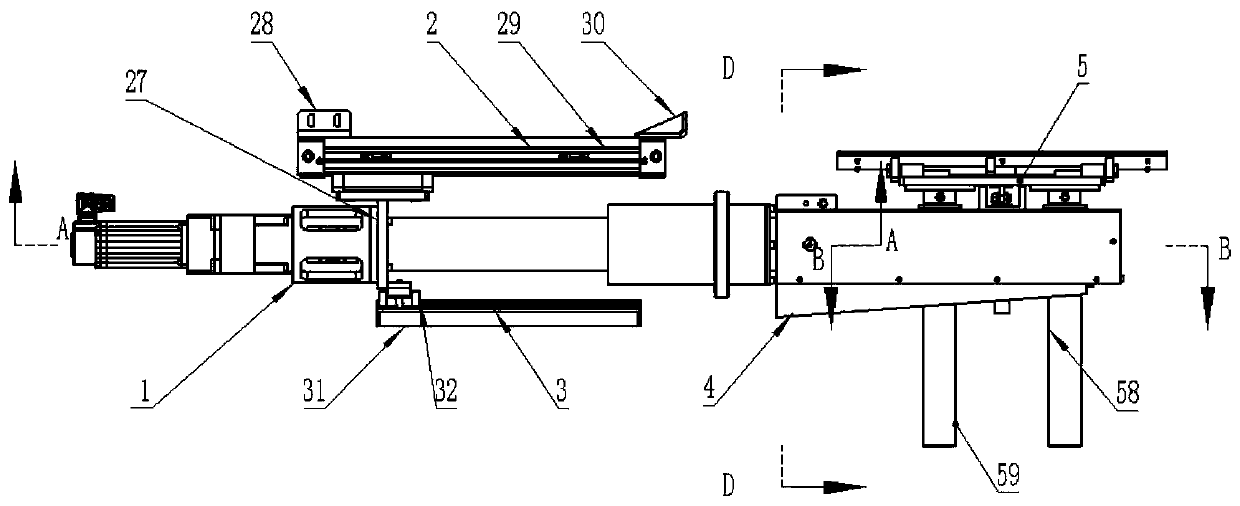 Automatic yarn unloading device of glass fiber drawing machine