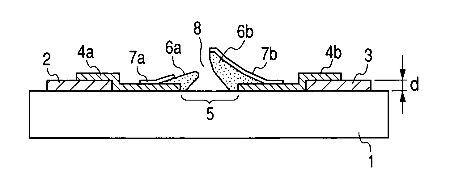 Electron-emitting device, electron source, and method for manufacturing image displaying apparatus