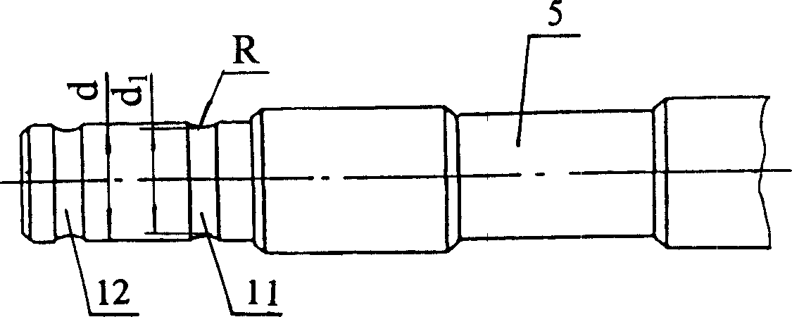 Top roller bearing assembling process for loom double rolling way and its special correcting tool