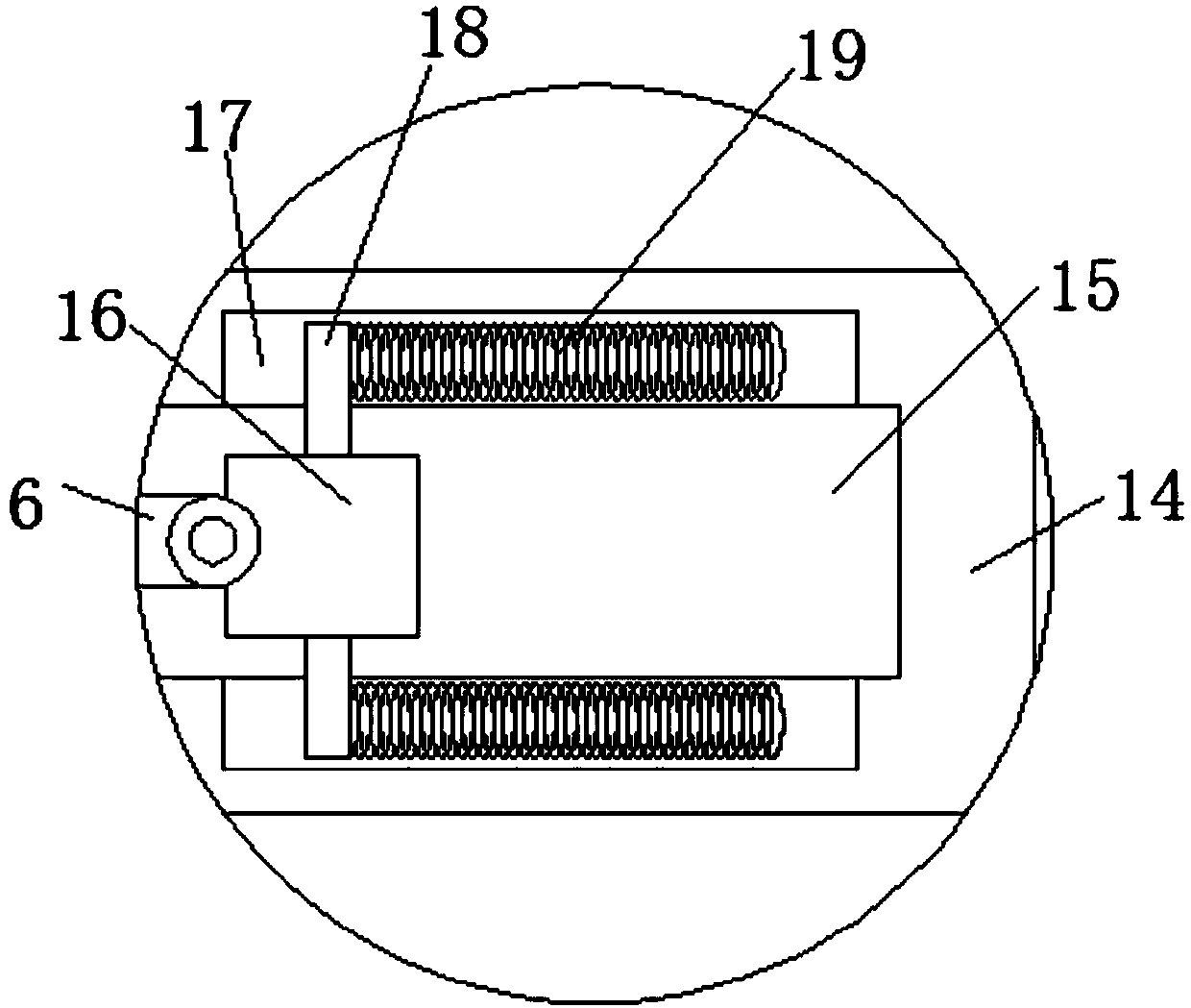 Feeding port of cement clinker crusher