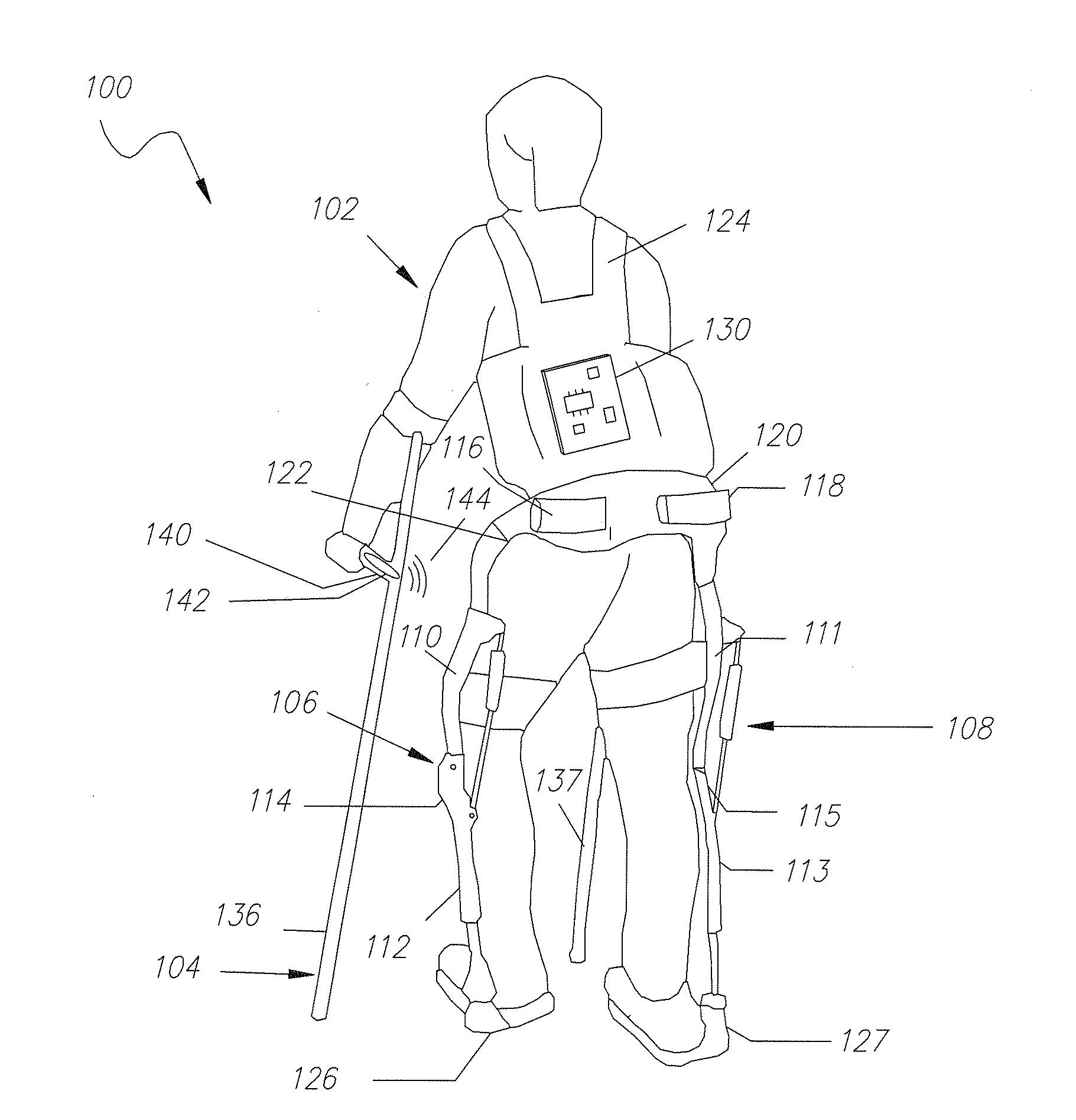 Orthesis system and methods for control of exoskeletons