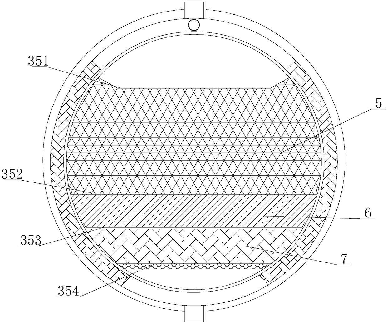 Molecular sieve adsorber for air