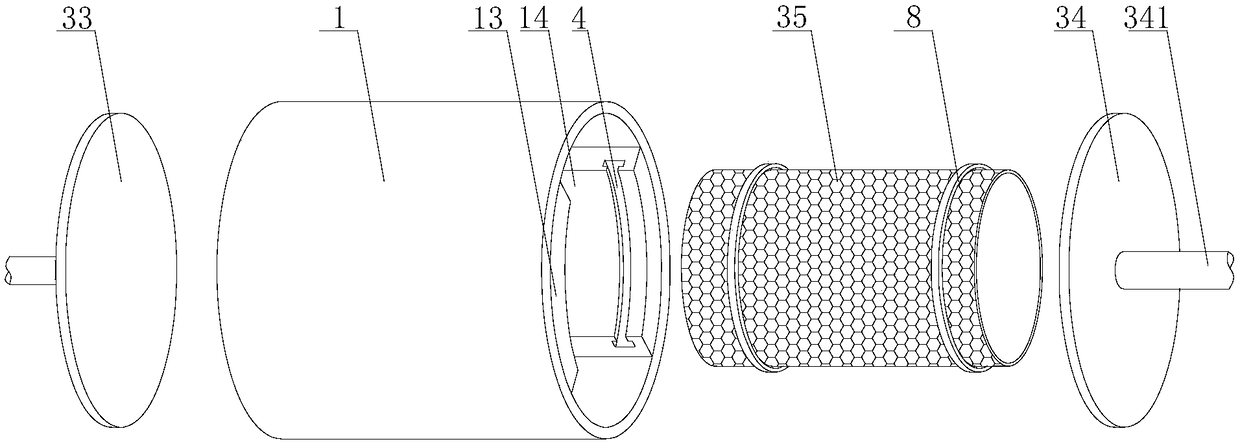 Molecular sieve adsorber for air