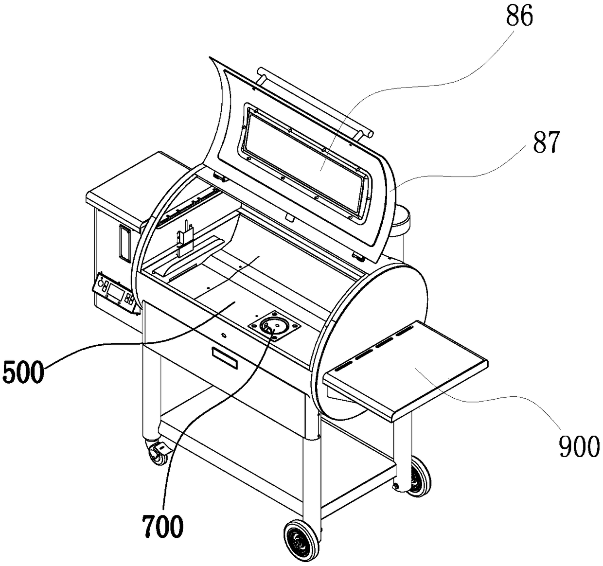 Fuel barbecue grill