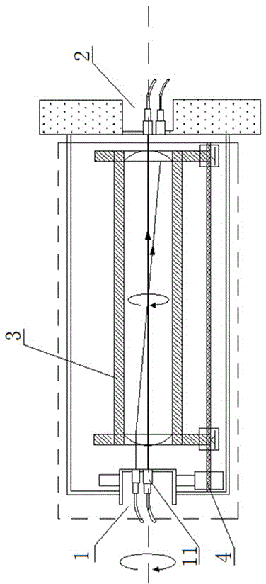 Double-channel fiber optic rotary connector