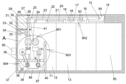 Safety anti-spill door with toxic gas sensing device