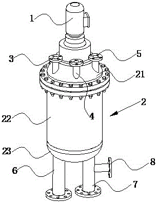 An eccentric rotating membrane filter device