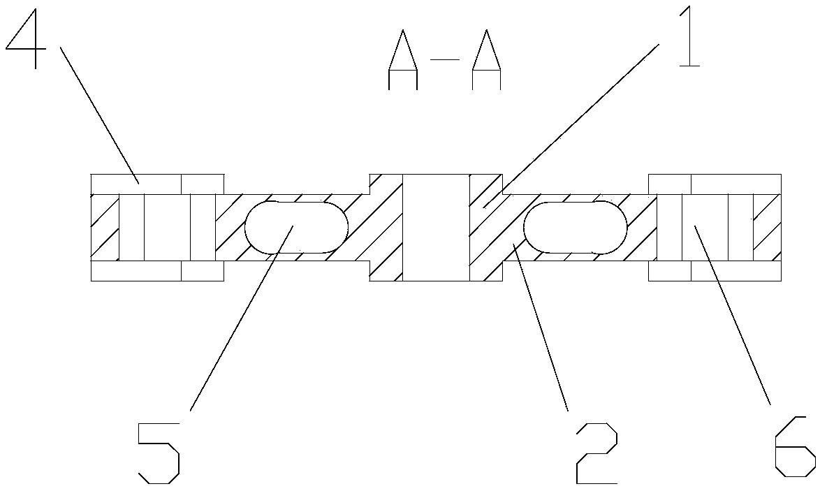 Cross-shaped beam-type six-dimensional force sensor elastic body