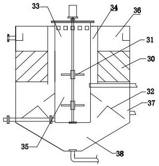 Efficient micro-sand circulating sedimentation device and method thereof