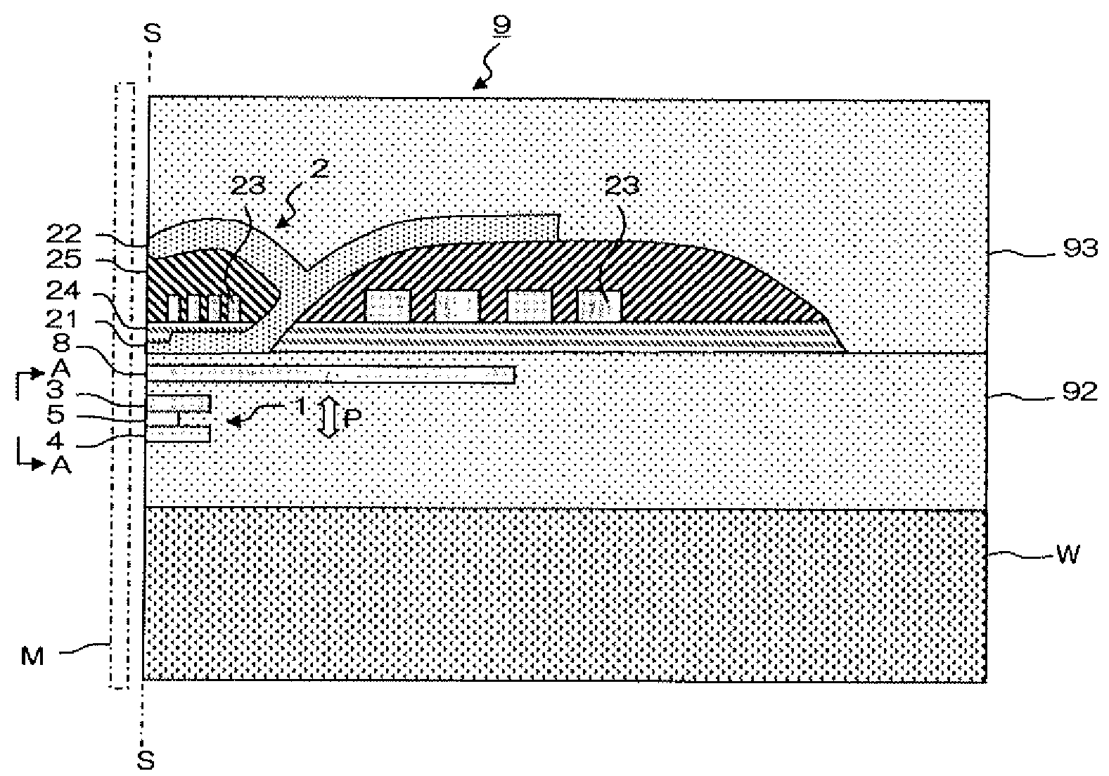 Magneto-resistive effect element provided with GaN spacer layer