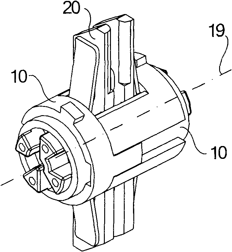 Moving contact component of electrical switch