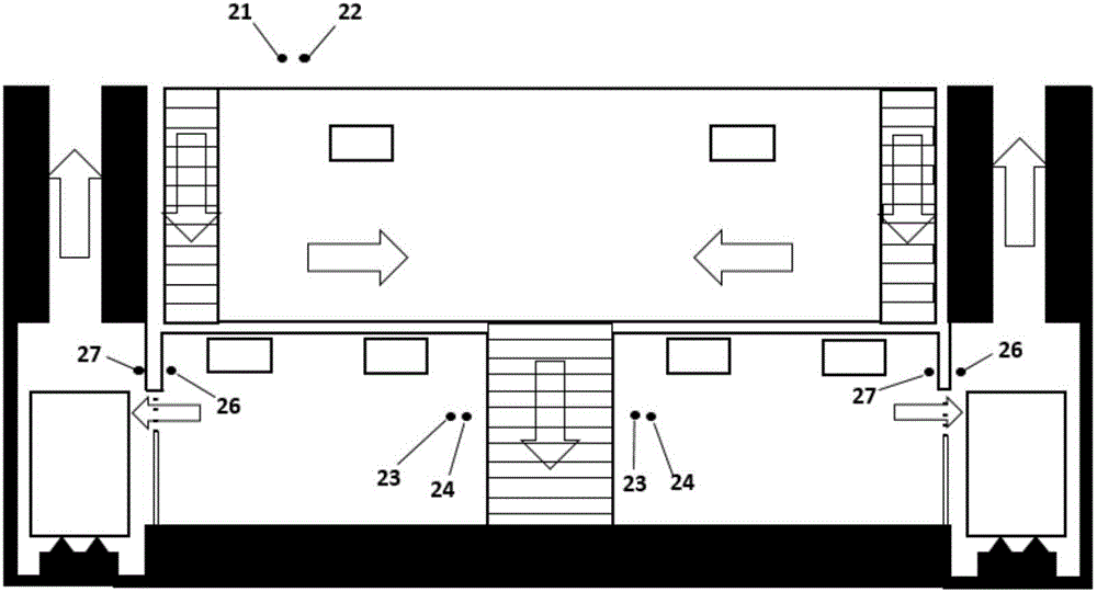 Shielding door-based urban metro station ventilating method and system