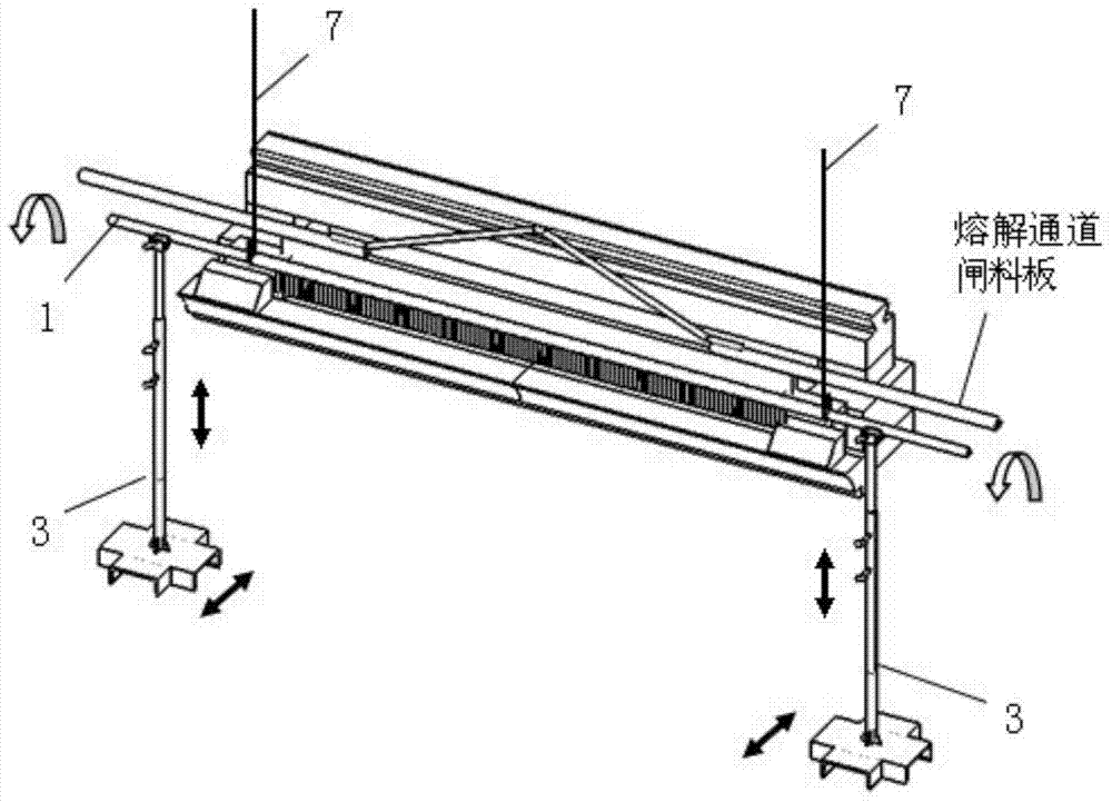 Novel fire discharging and heating device for photovoltaic glass production