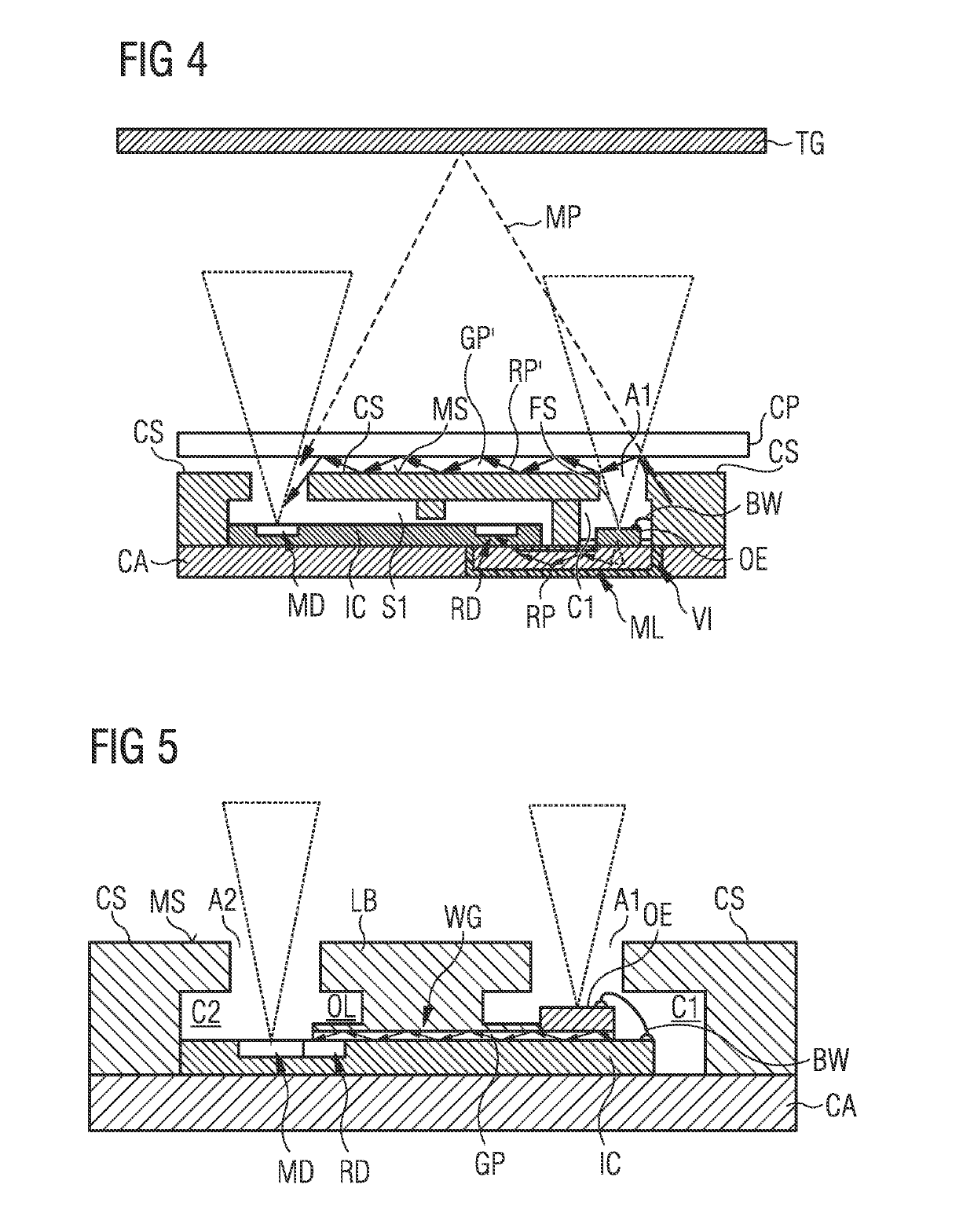 Optical sensor module and method for manufacturing an optical sensor module for time-of-flight measurement