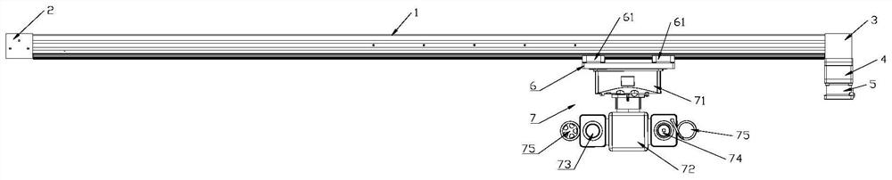 Overhead rail type inspection robot based on binocular vision