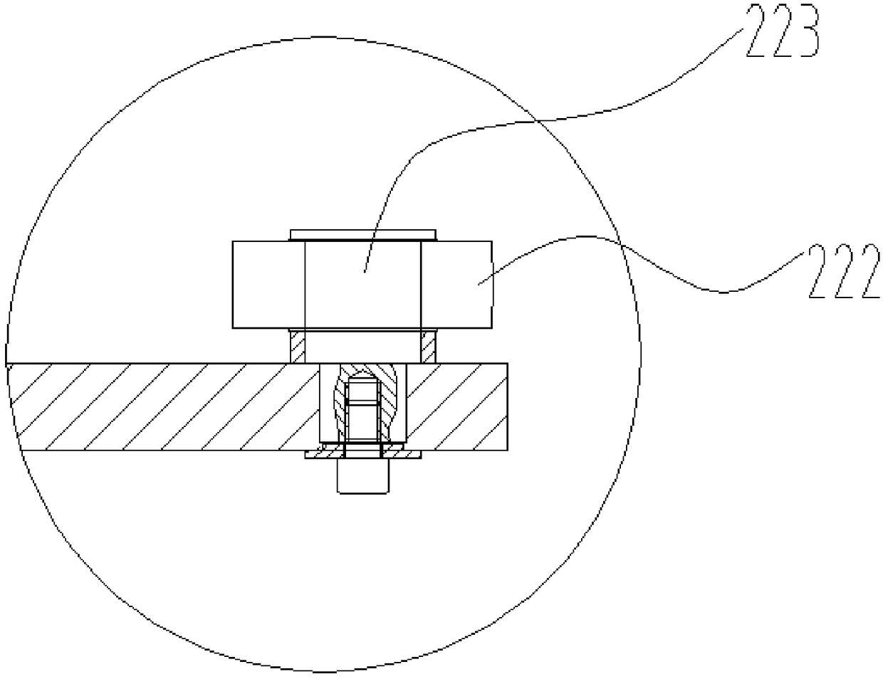 Garage vehicle carrying plate butt-joint device