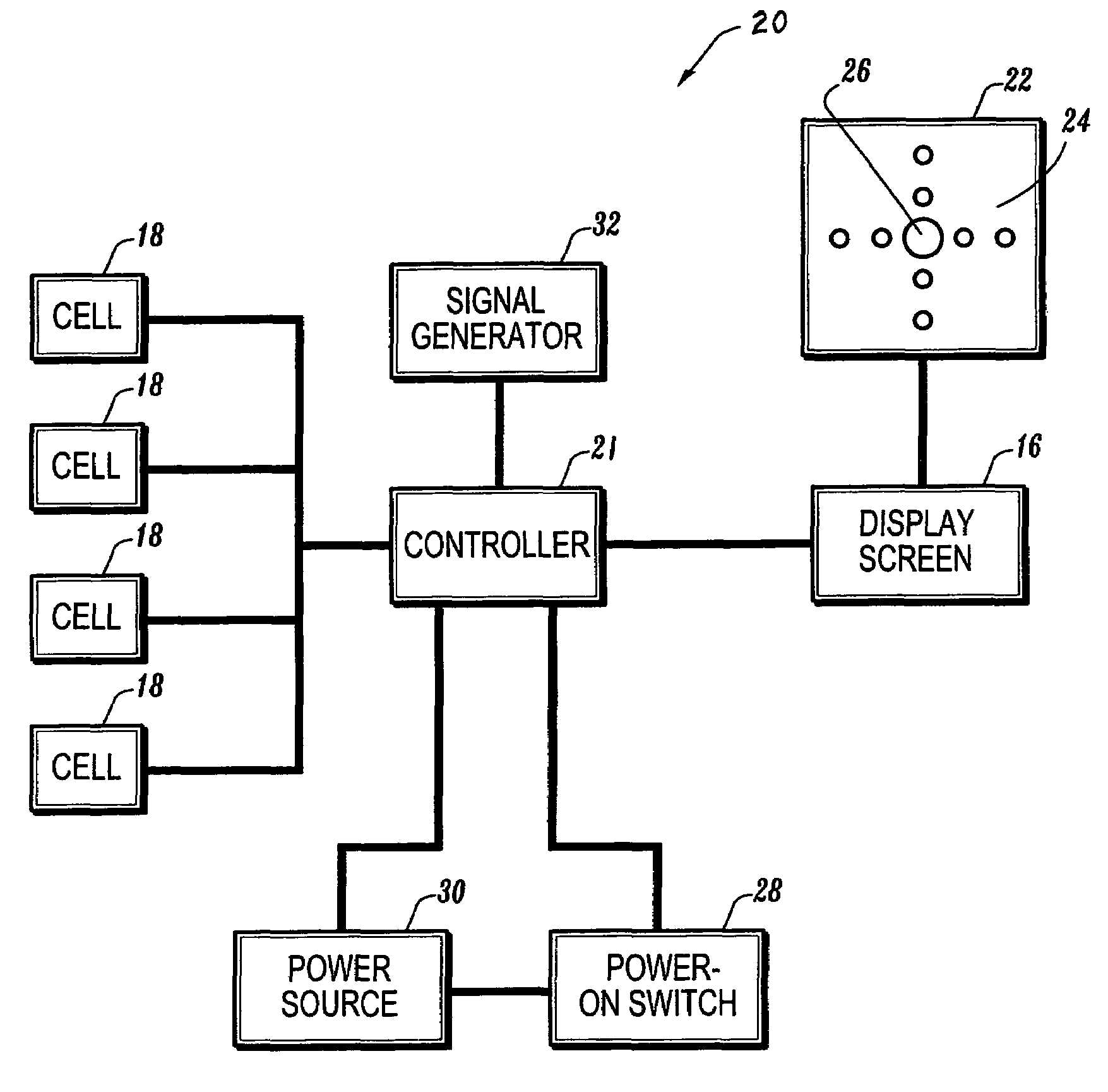 Balance control system for weight scales