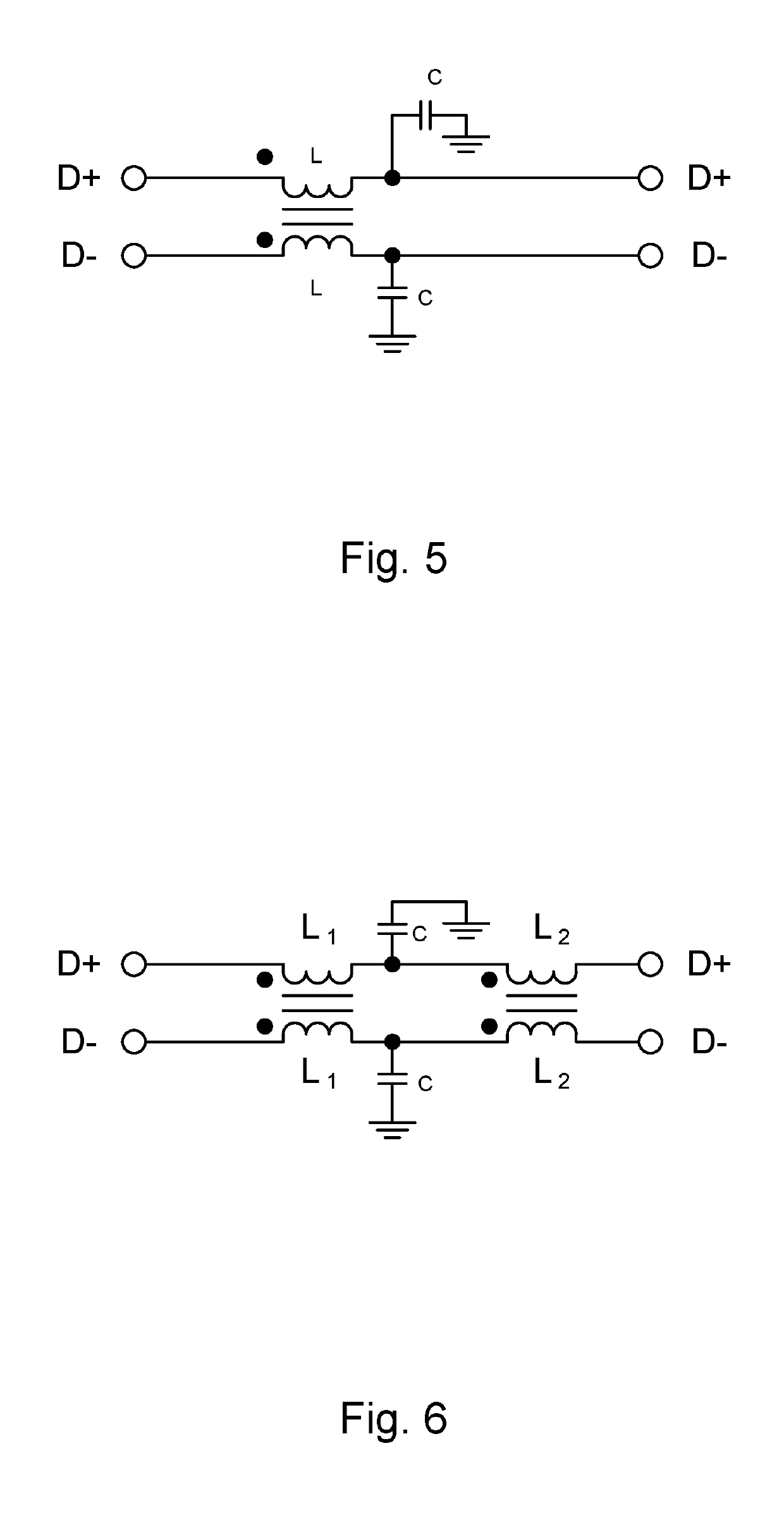 Radiofrequency filter with improved attenuation of common mode signals