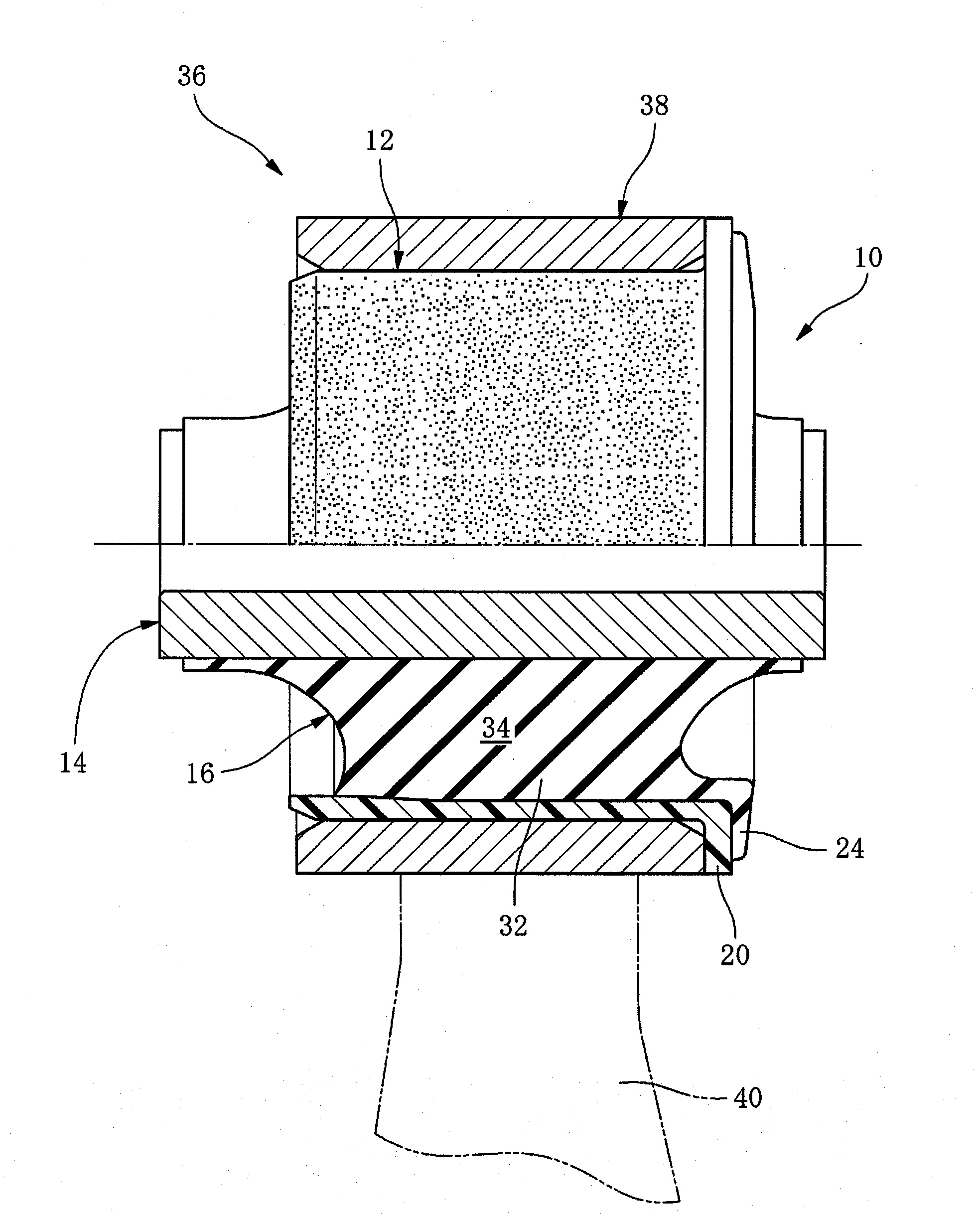 Mrthod of manufacturing bush assembly and vibration insulating rubber bush