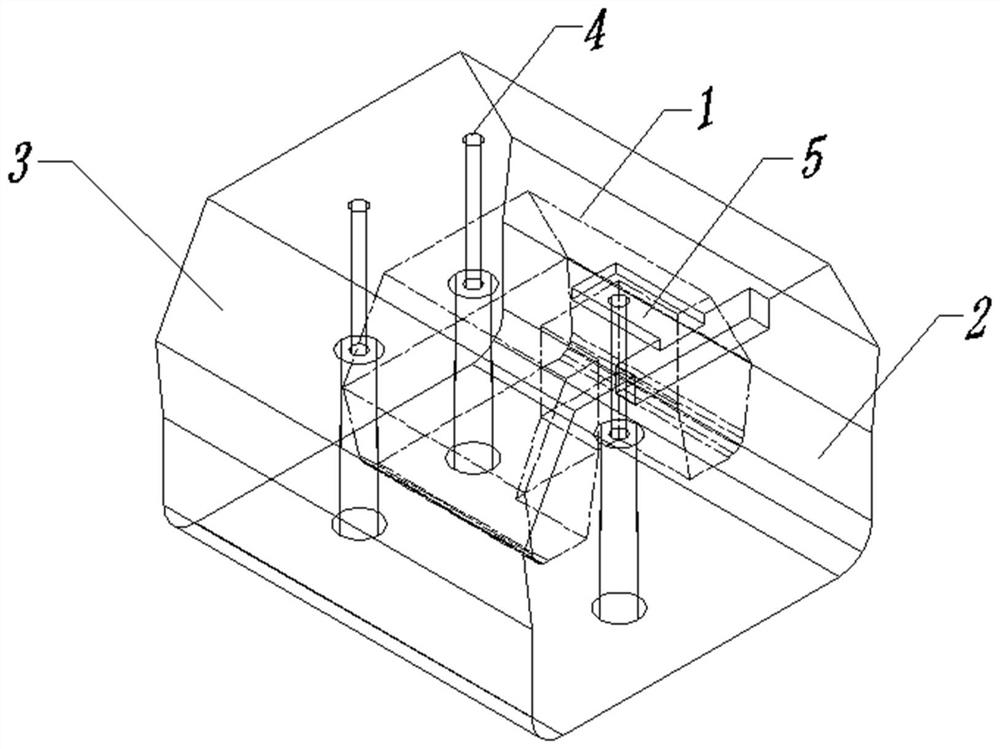 Sandwich type coke oven door prefabricated part and preparation method thereof