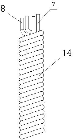 Heat-storage type vacuum heat collector tube