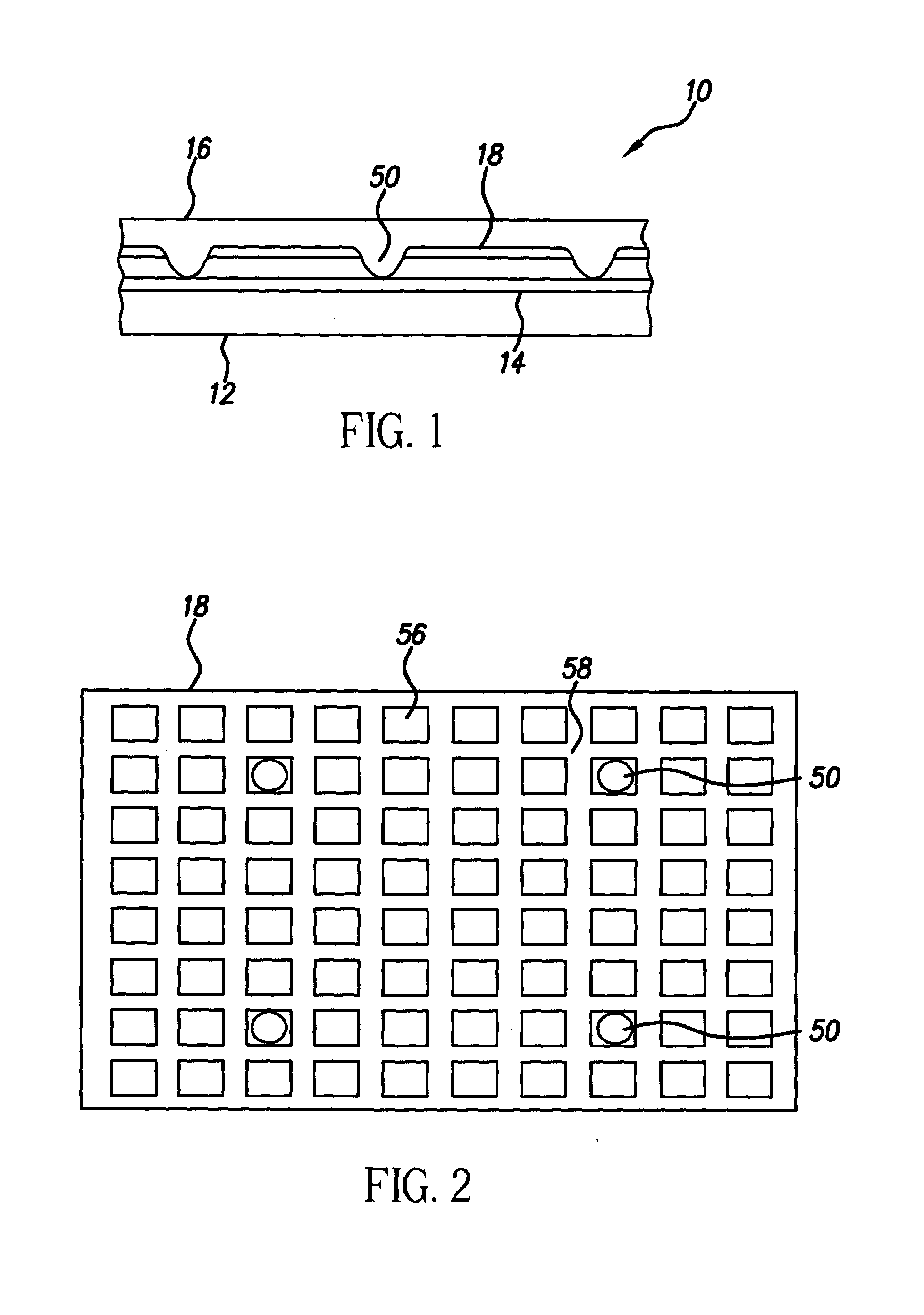 Resistive touch screen having conductive mesh