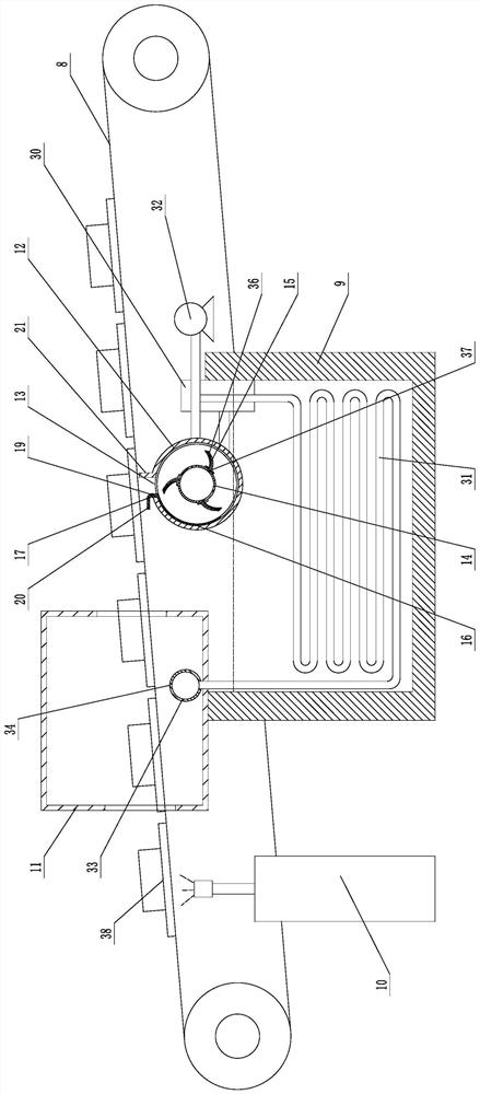 A connection structure and method between a db small board and a pcb board