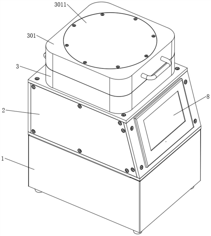 Spin coater with light path