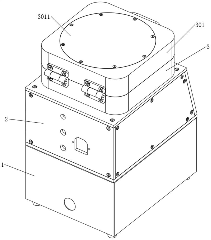 Spin coater with light path