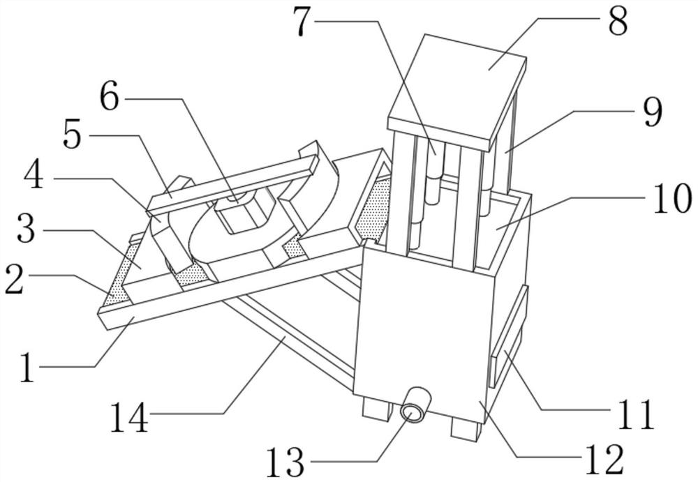 Garbage treatment device for environment-friendly machine