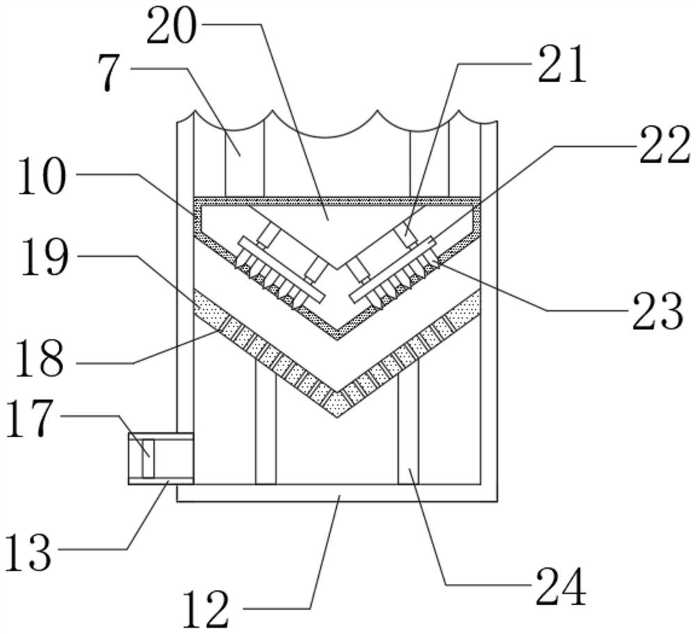 Garbage treatment device for environment-friendly machine