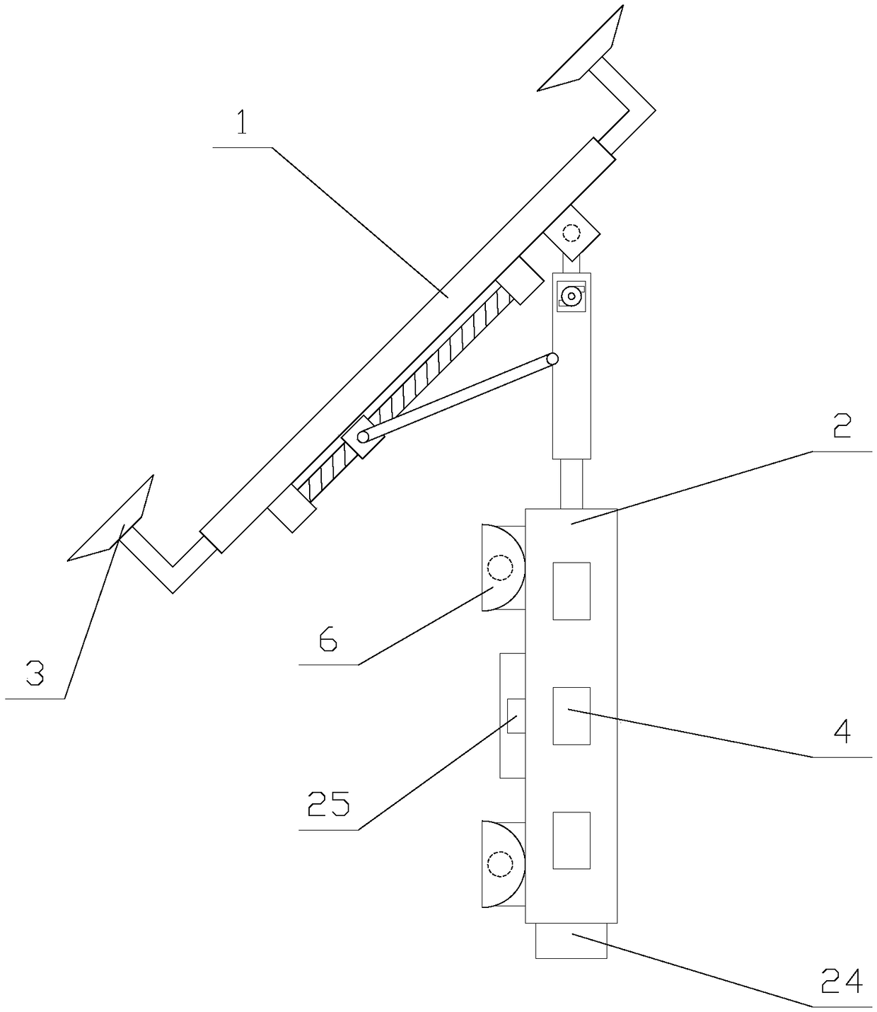 Easy-to-adjust vehicle access device based on face recognition