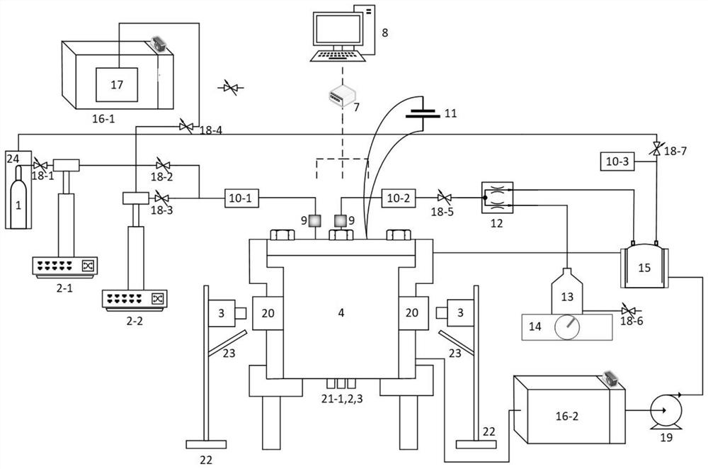 Visible large-scale telescopic well fluid-solid-heat coupling natural gas hydrate exploiting experimental simulation device and method