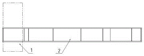 Arrangement form of balance weight on balance arm of tower crane with luffing boom