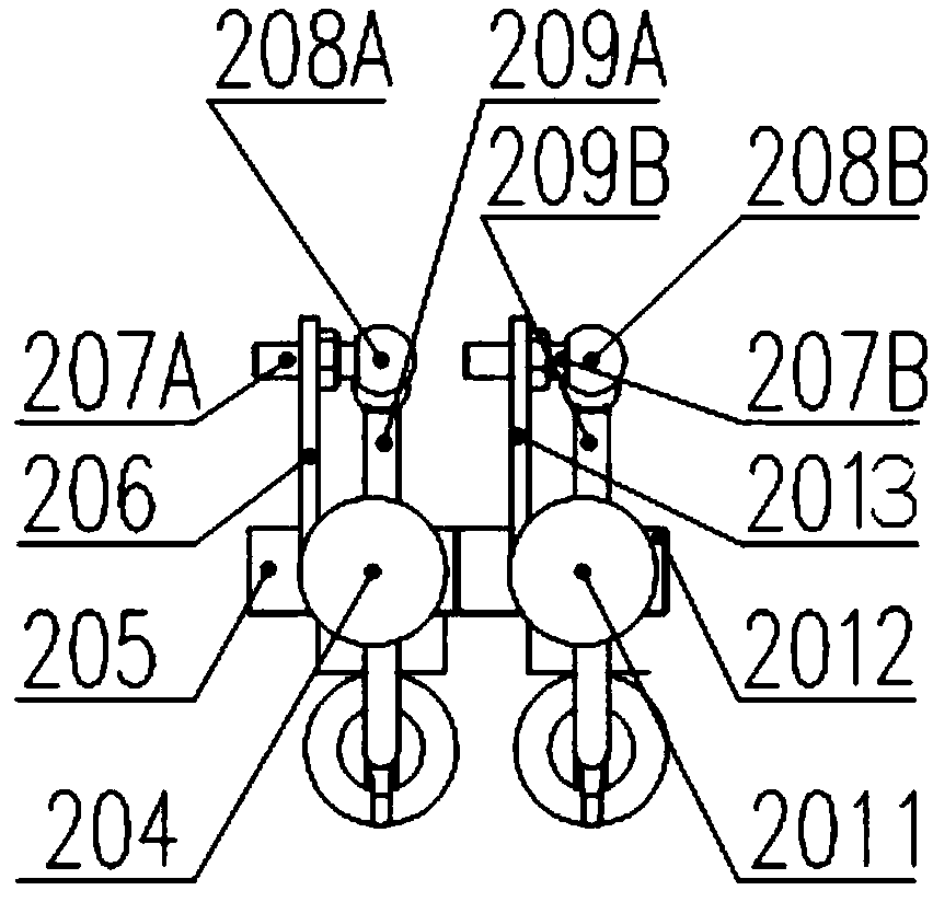 An open-top crawler combine harvester standing harvesting control platform