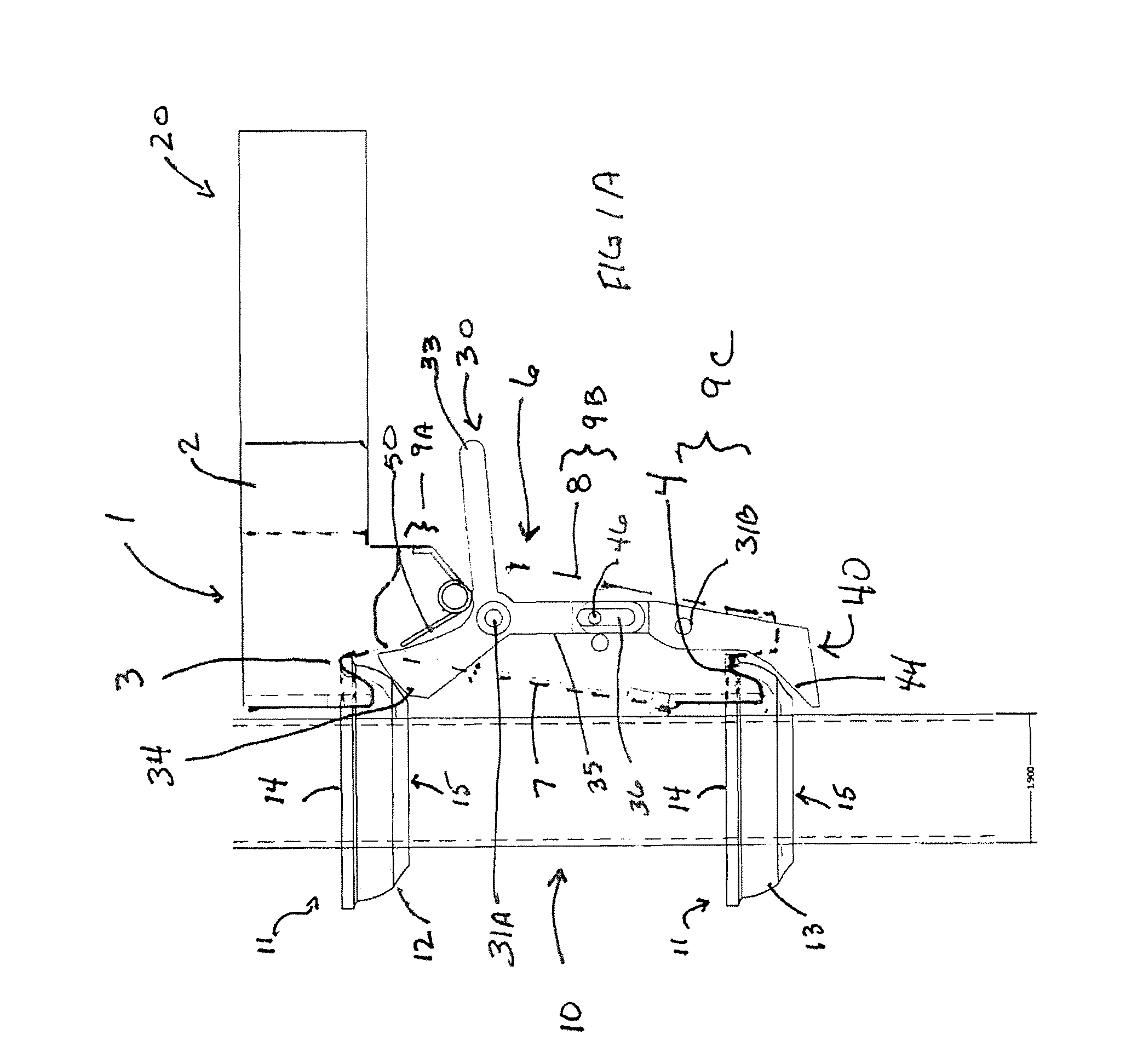 Double latched scaffold connector