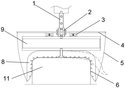 Electromagnet drive flexible glue adhering gripping device