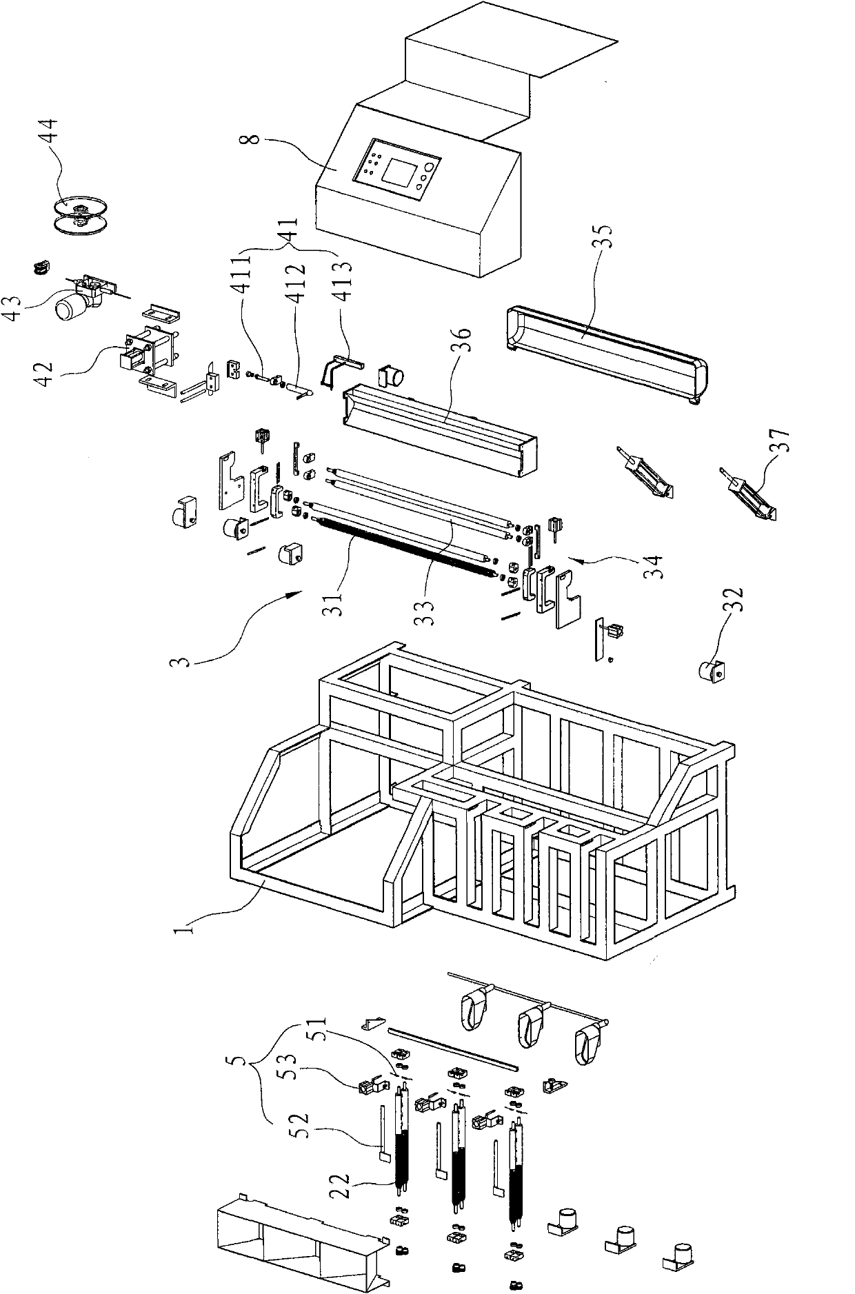 Full automatic bead threader