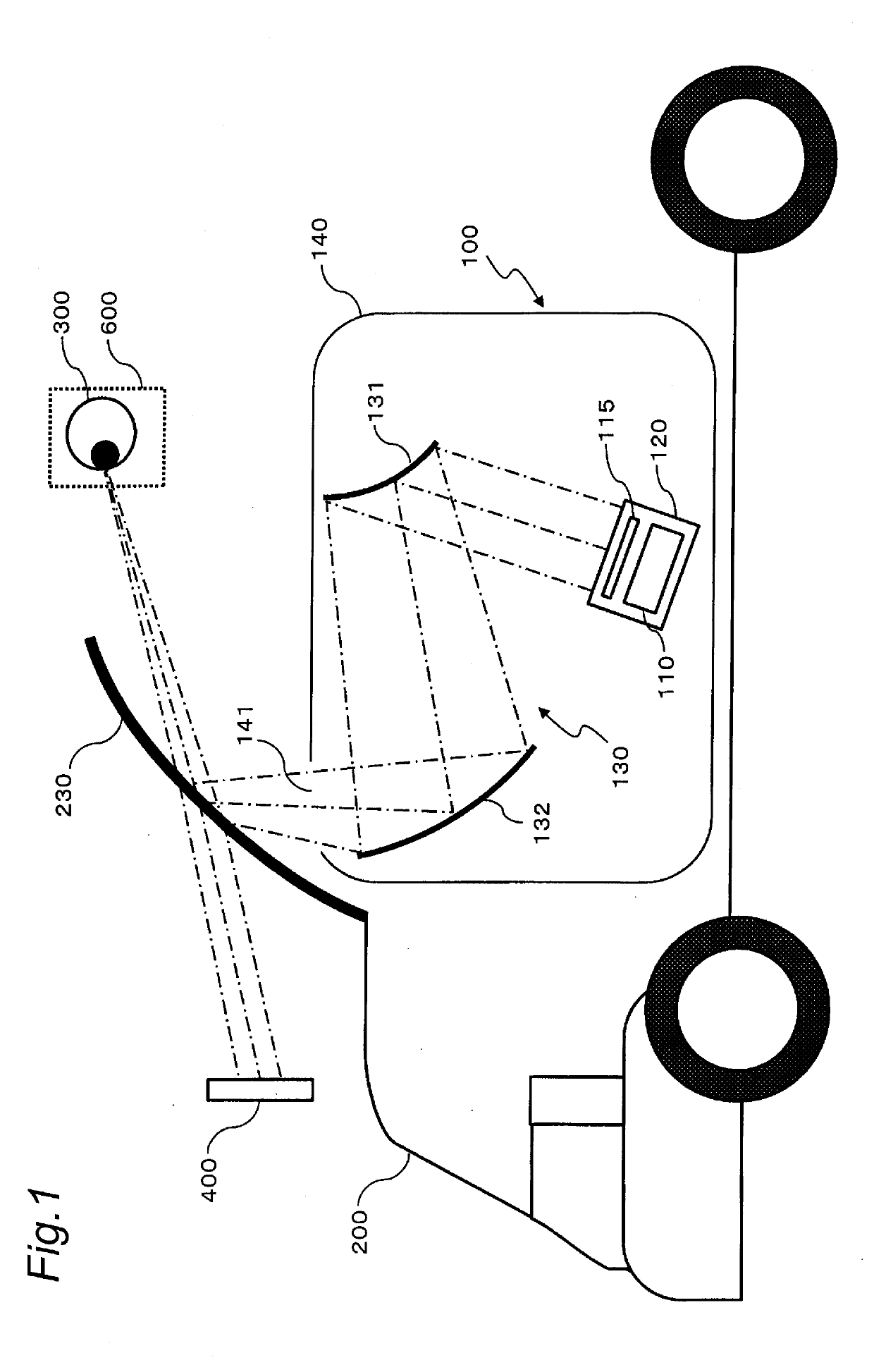 Head-up display and moving object