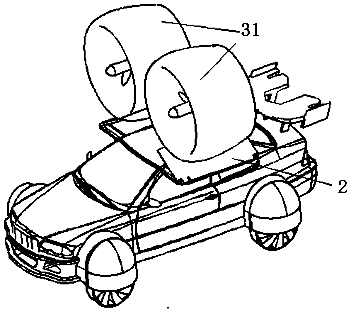 Flying car of tilting ducted structure