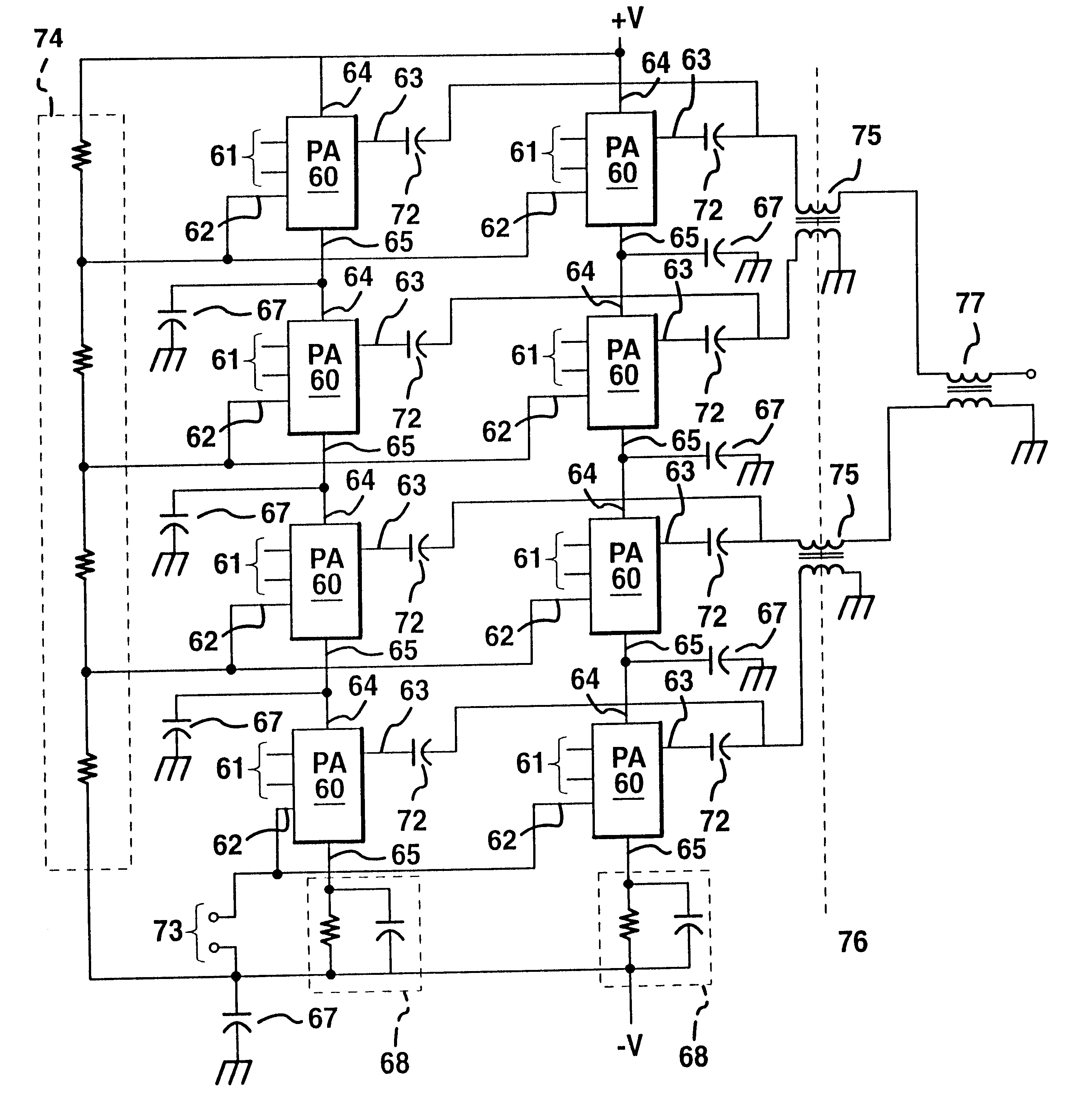 System for high power RF plasma processing