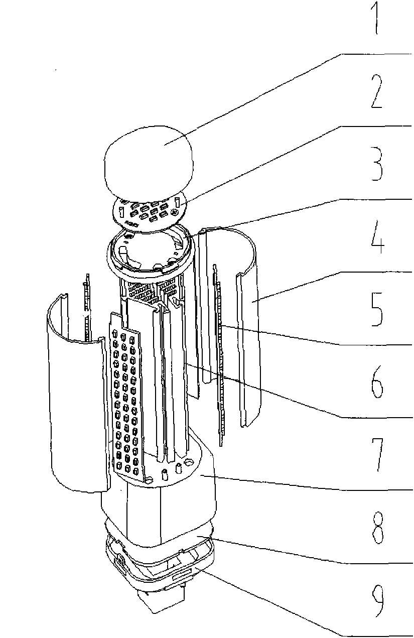 LED (light emitting diode) pluggable pipe