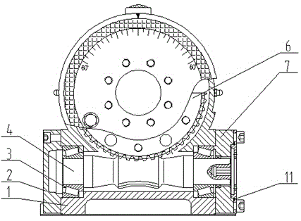 Rotary driving device with in-built raceways