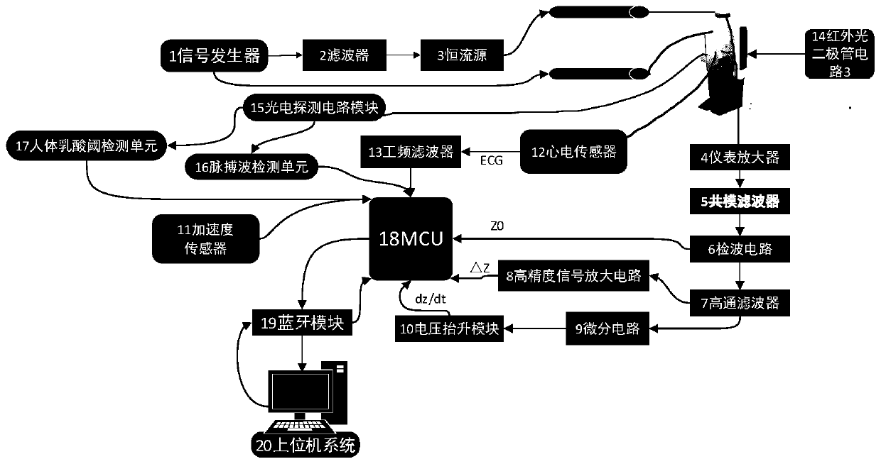 Wearable multi-functional respiratory circulation detection system and wearable multi-functional respiratory circulation detection method