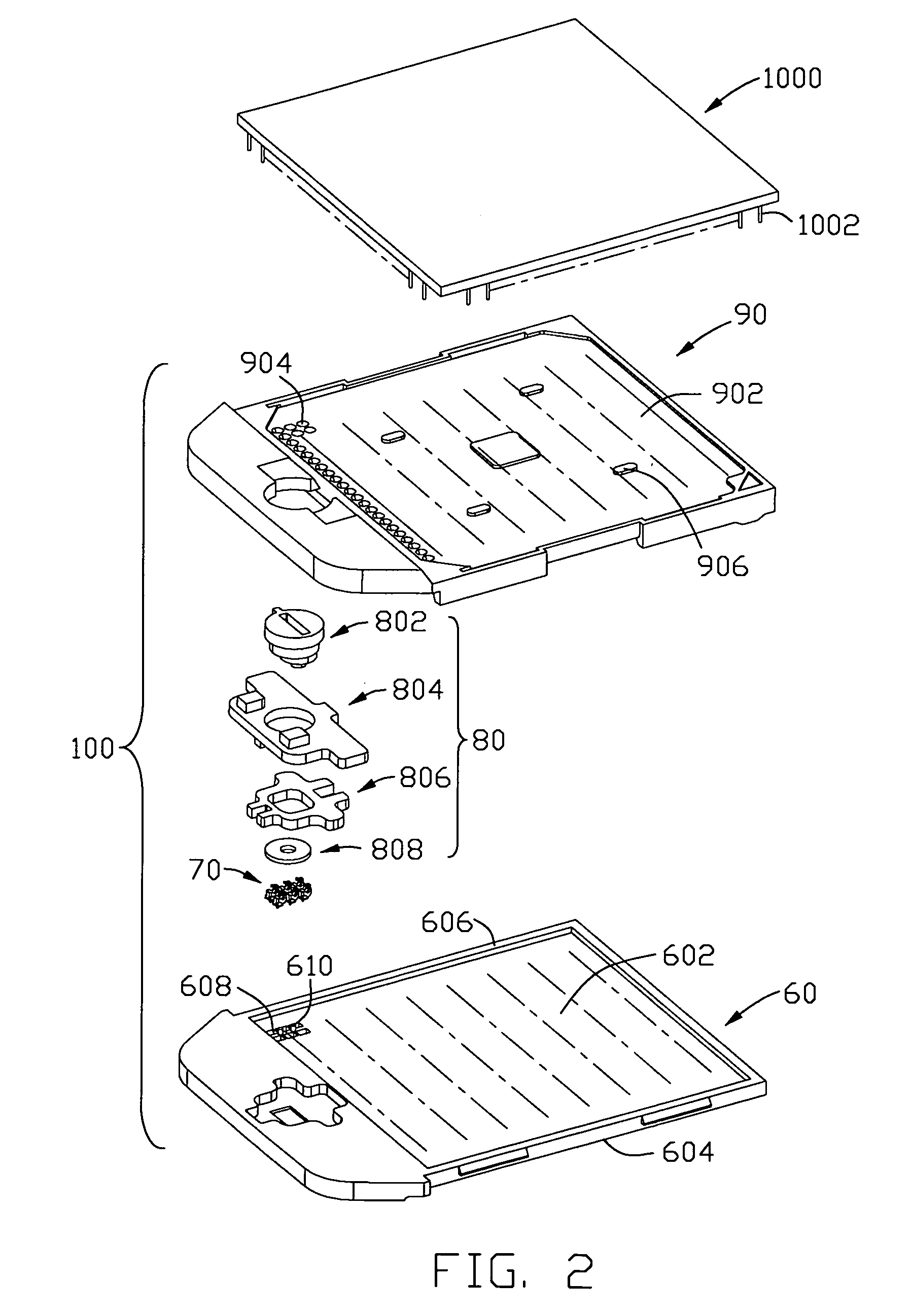 Pin grid array socket having a base with interior standoffs and hightening peripheral walls